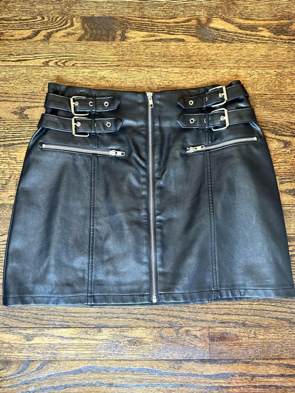 Forever 21 Leather Mini Skirt, Size L